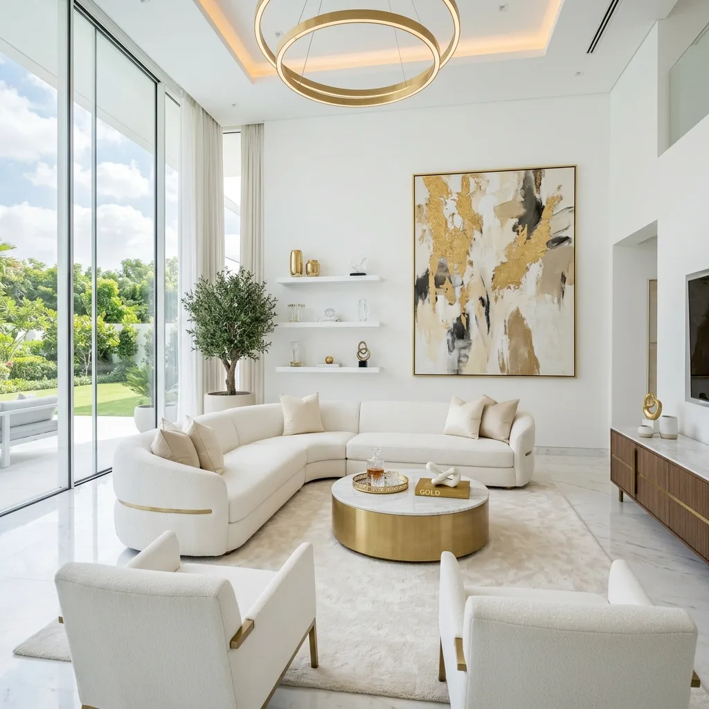 Sayra Home Concept ile tasarlanmış premium bir oturma odası